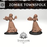 Camarera Zombi miniatura 1
