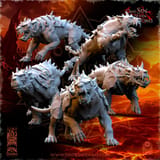 Mayhem Hellhounds with Armor miniatura 1