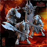 Realms of Mayhem Minotaurs Command Group miniatura 1