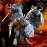 Realms of Mayhem Minotaurs with Sword and Shield miniatura 1