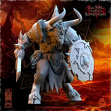 Realms of Mayhem Minotaurs with Sword and Shield miniatura 2