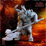 Realms of Mayhem Minotaurs with Two Handed Axe miniatura 2
