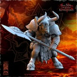 Realms of Mayhem Minotaurs with Two Handed Axe miniatura 3