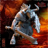 Realms of Mayhem Minotaurs with Sword and Shield miniatura 4