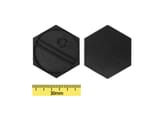 Peanas de Plástico - Hexagonal 30mm miniatura 1