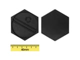 Peanas de Plástico - Hexagonal 40mm miniatura 1